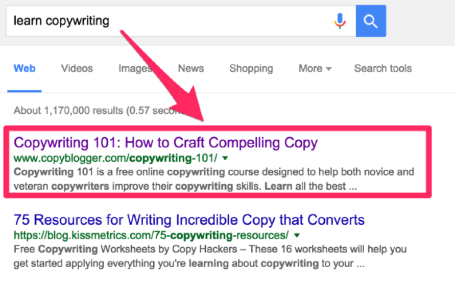 copywriting 1 content marketing