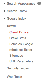 crawl errors search console
