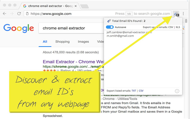 email extractor chrome extension