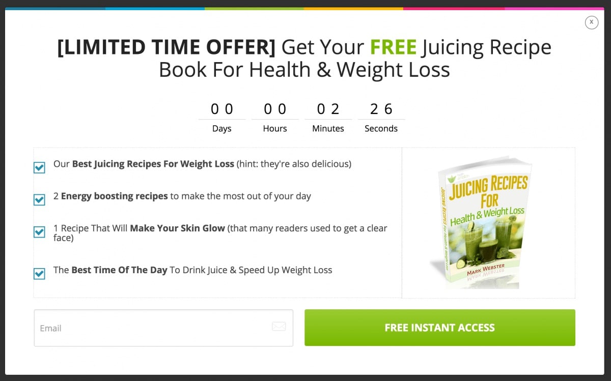 limited time offer juicing ebook