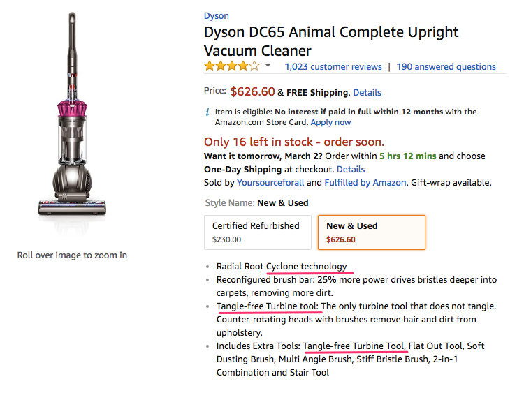 Amazon com Dyson Ball Animal Complete Upright Vacuum with Bonus Tools Fuchsia Certified Refurbished Home Kitchen