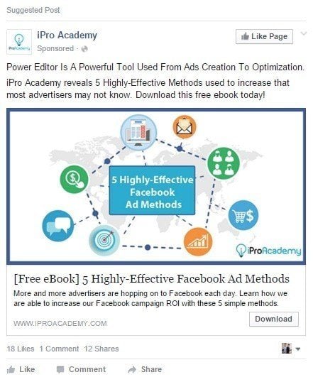 facebook ad tips download cta
