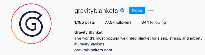 gravity blankets instagram