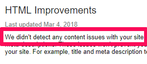 html improvements
