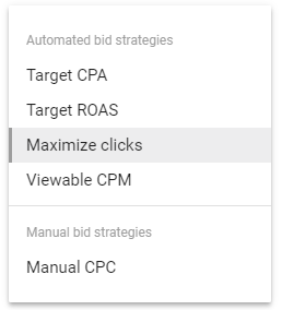 maximize clicks bid strategies