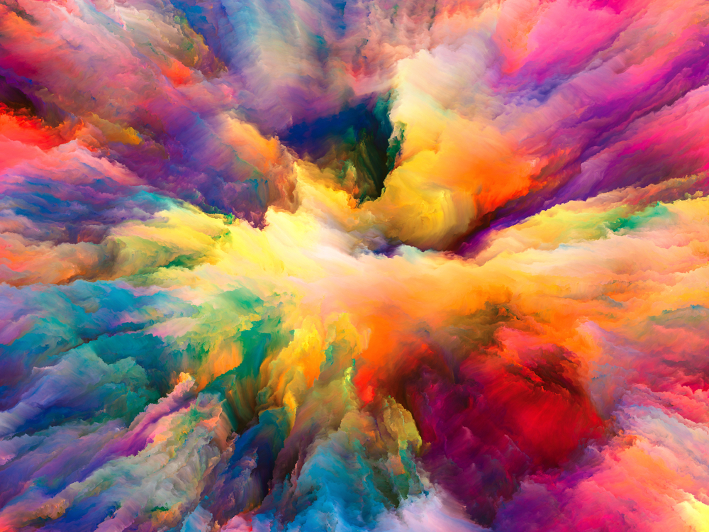 nuvem de várias cores