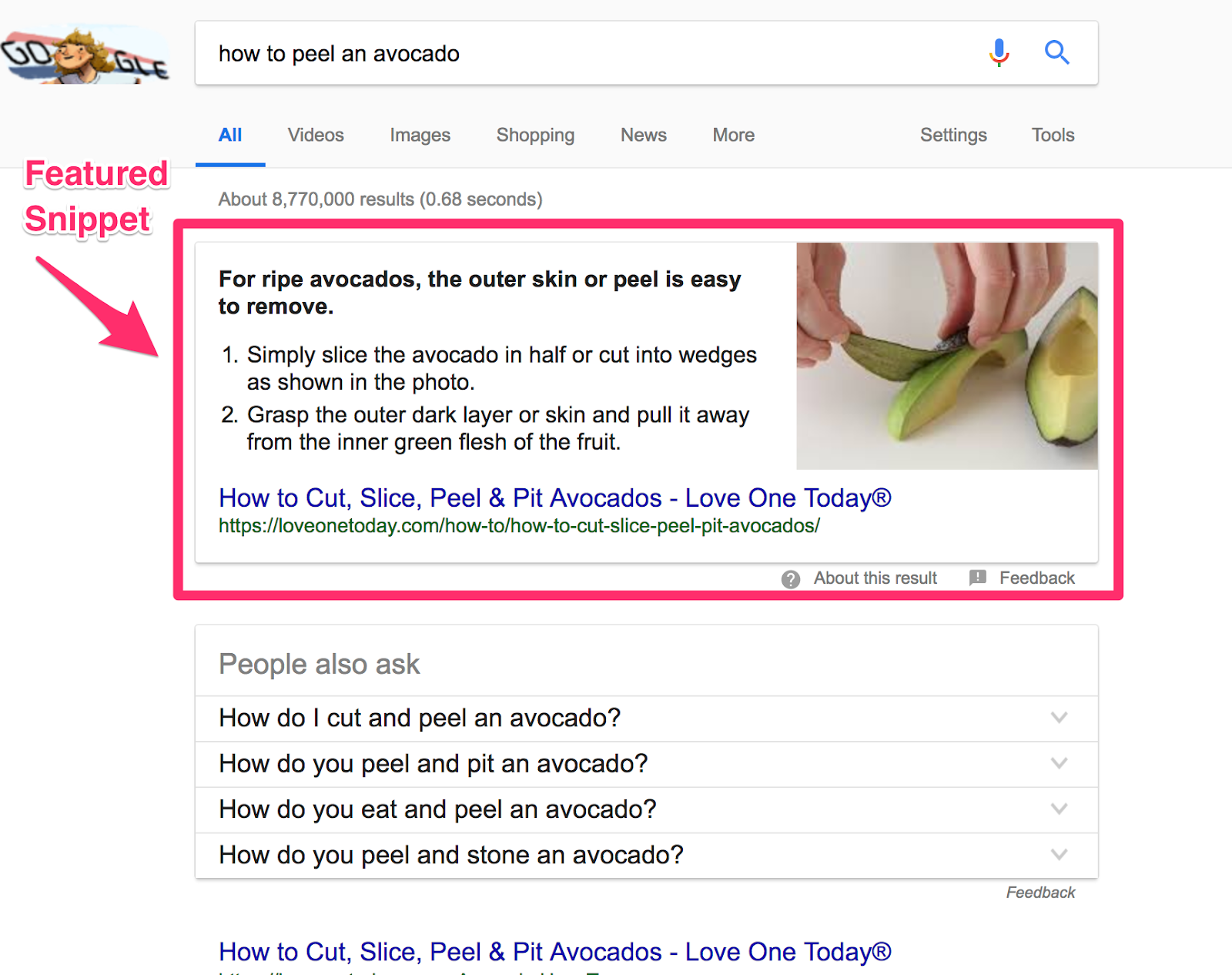 featured snippet