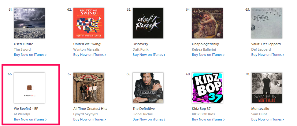 itunes top 100 us chart