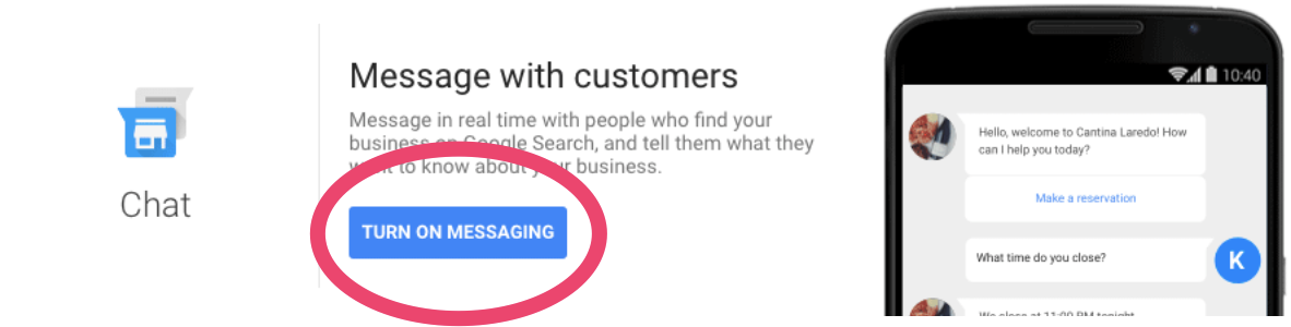 how to claim a business on google and use the messaging feature