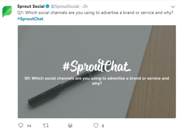 sproutchat twitter questions