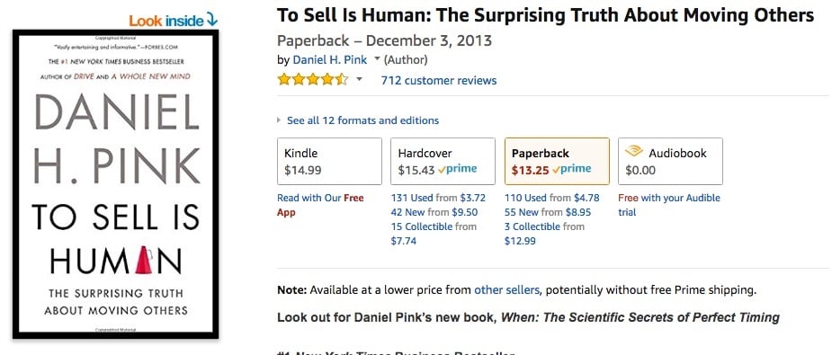 to sell is human book