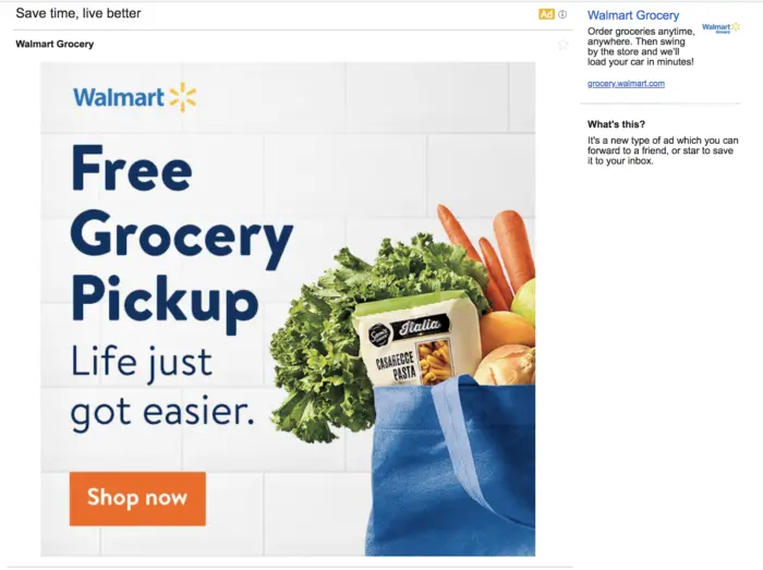 Walmart - exemplo remarketing