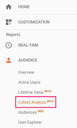 crearea unei analize de cohortă în google analytics - pas 1