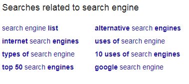 google related search terms