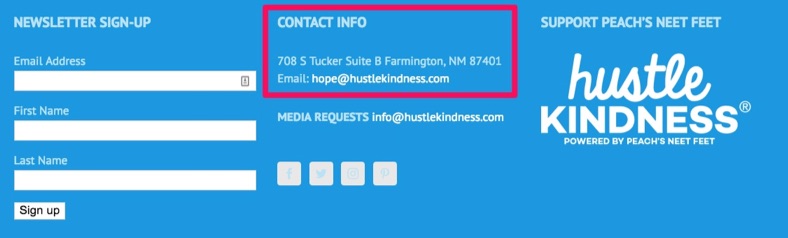 hustle kindness contact info
