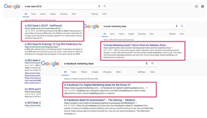 is seo dead google search