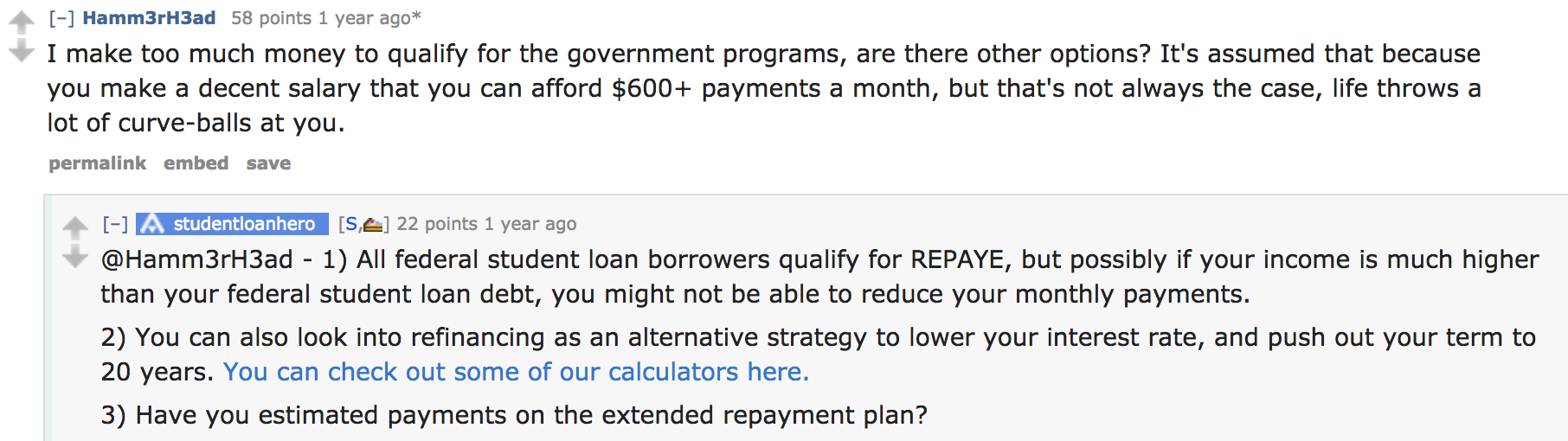 student loan hero AMA question and answer