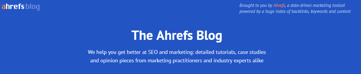 ahrefs blog header in 2018