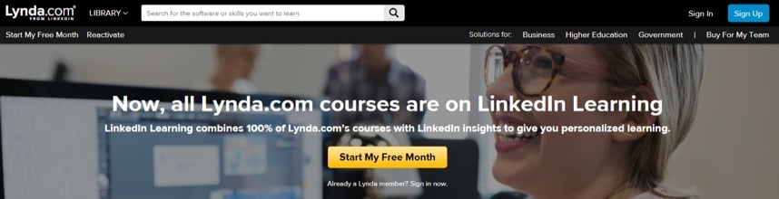 lynda homepage 2018