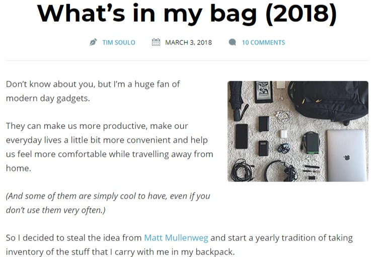 what's in my bag 2018 update