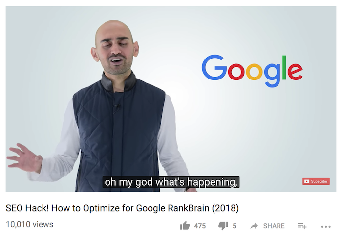 rankbrain youtube