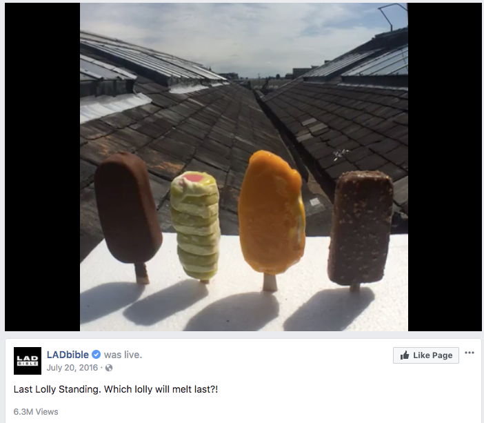 LADbible Last Lolly Standing Which lolly will melt last 
