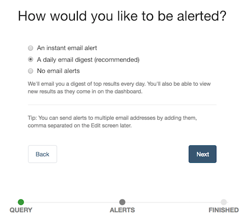 alert emails