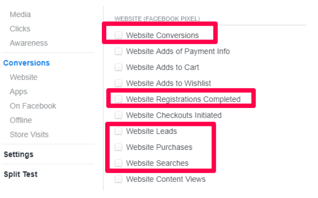 facebook hidden tools ad conversions 