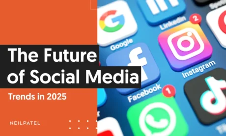 A graphic that says "The Future of Social Media: Trends 2025."