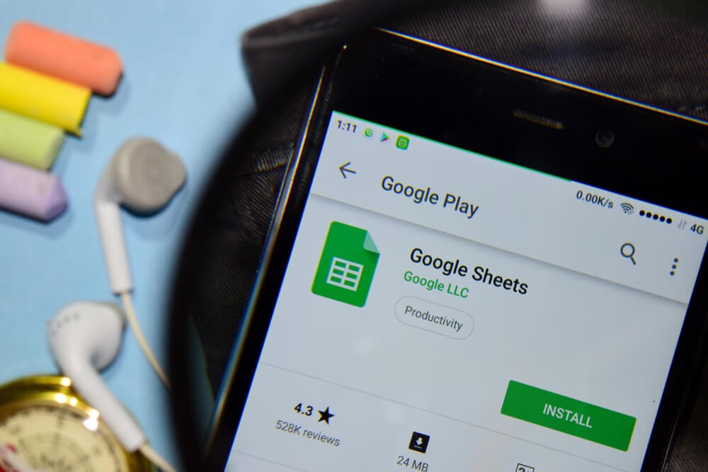 app mobile Google Sheets