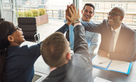 equipe de negócios motivada