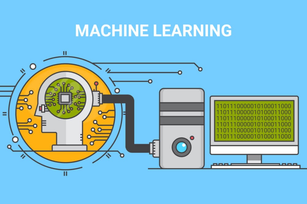 ilustracão exemplificando machine learning