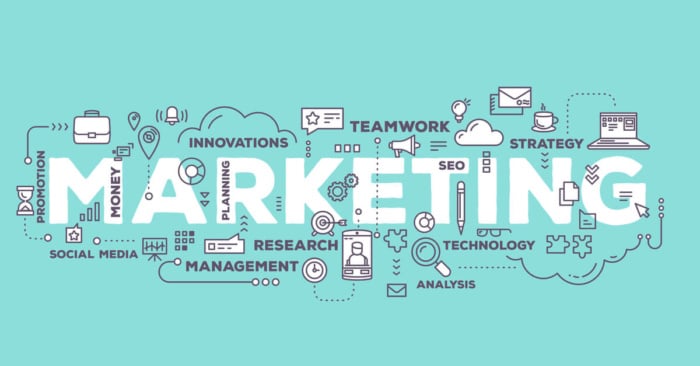 ilustração sobre Marketing