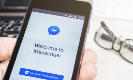 tela de inicialização do aplicativo mobile Messenger