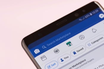 ferramenta marketplace no alicativo mobile do facebook
