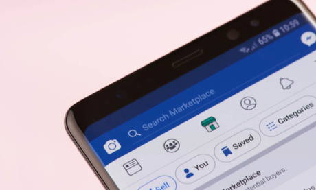 ferramenta marketplace no alicativo mobile do facebook
