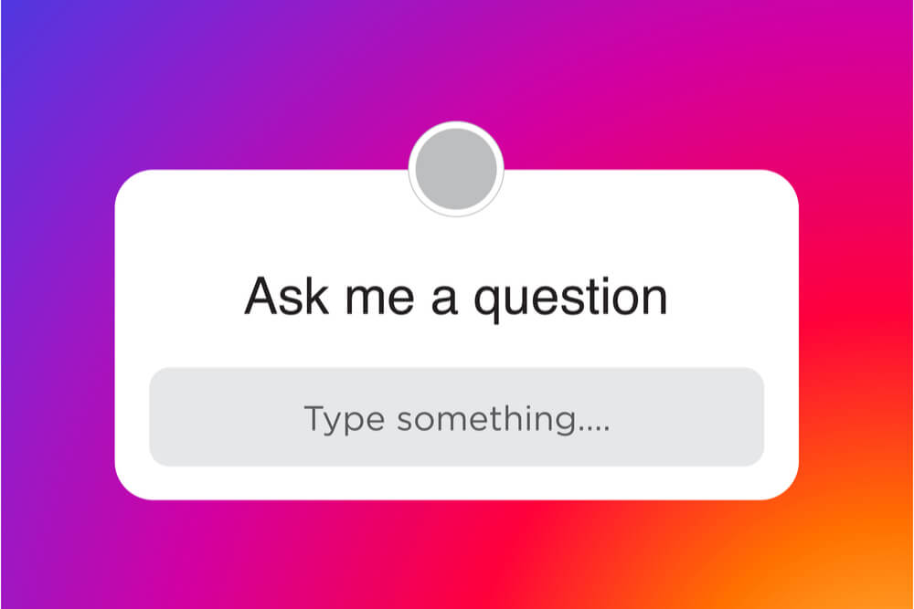 ícone do plug de perguntas do instagram para stories