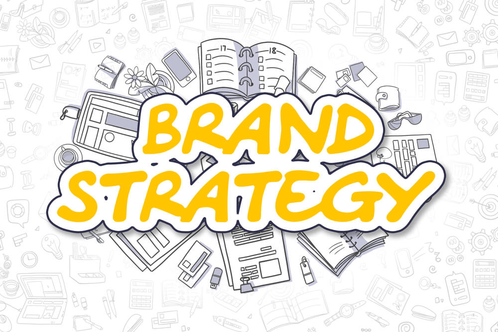 ilustração de título sobre estratégia de marca