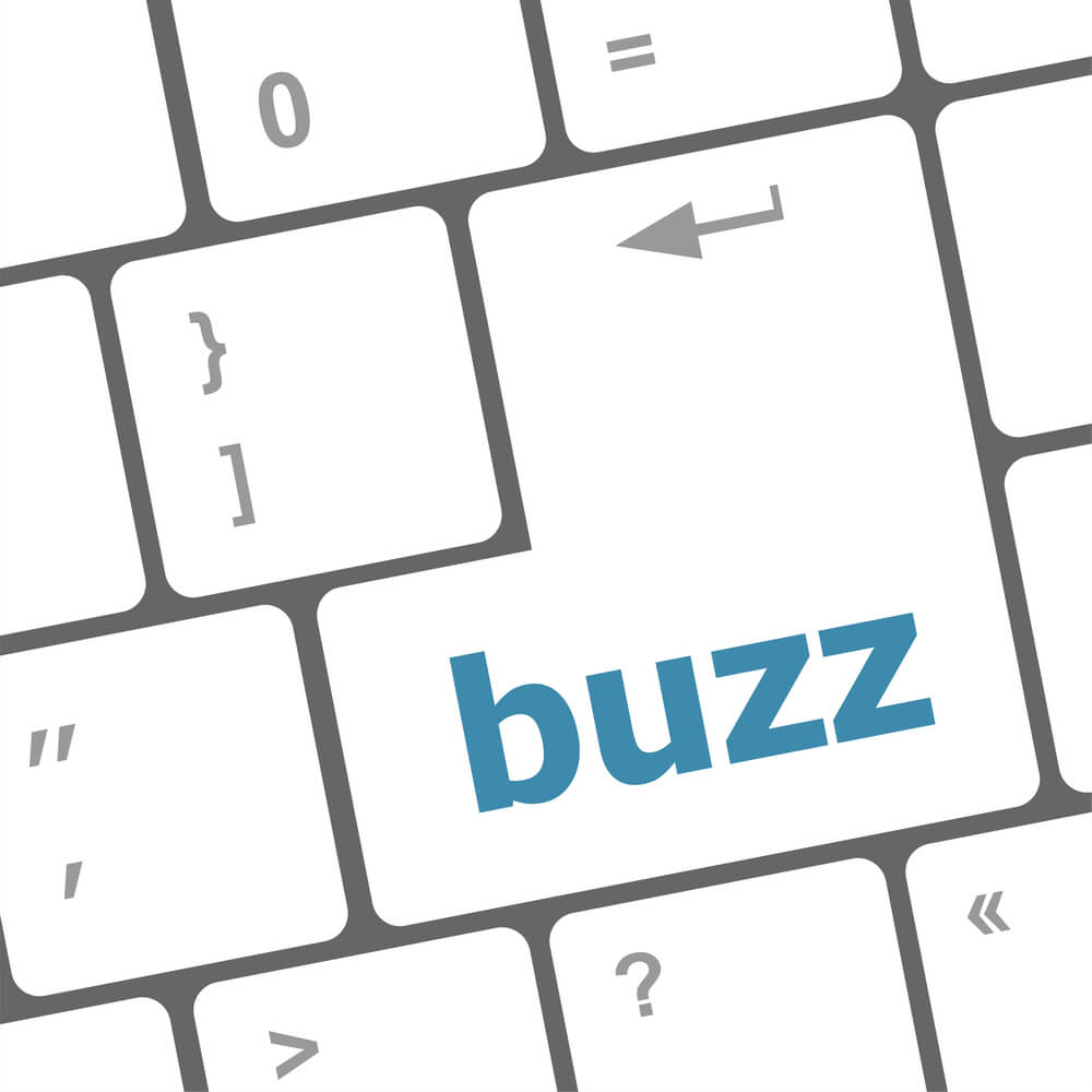 teclas de teclado com a palavra buzz destacada