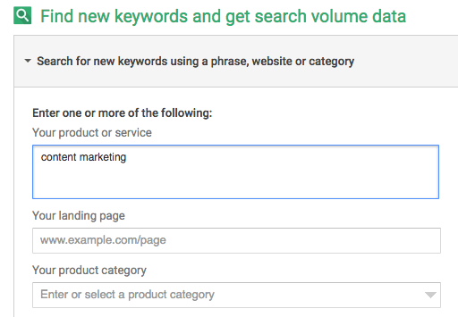 ferramenta de marketing digital google keyword planner