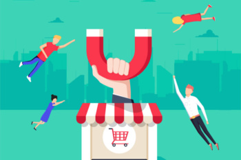 ilustração sobre captação de clientes