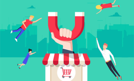 ilustração sobre captação de clientes
