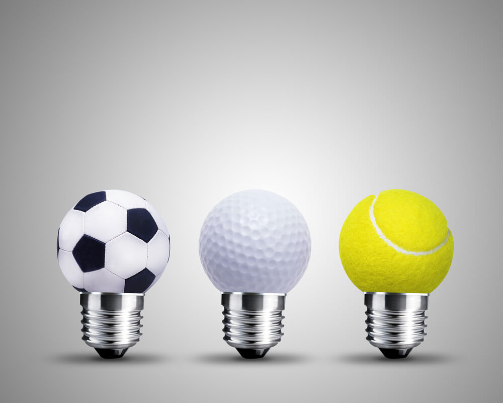 lâmpadas representando i´deias no marketing esportivo