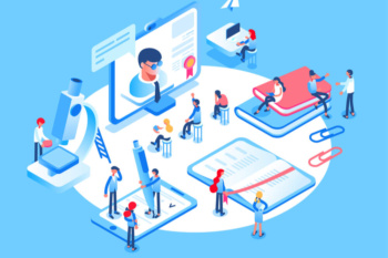 ilustração de estrutura de marketing educacional