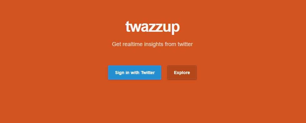 site Twazzup como exemplo de ferramenta gerenciadora de redes sociais