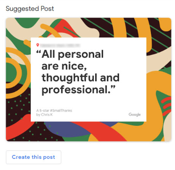 Auto-generated posts based on reviews