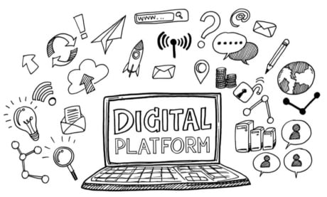 ilustração de plataformas digitais