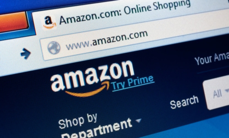 pagina inicial da plataforma amazon em tela de computador