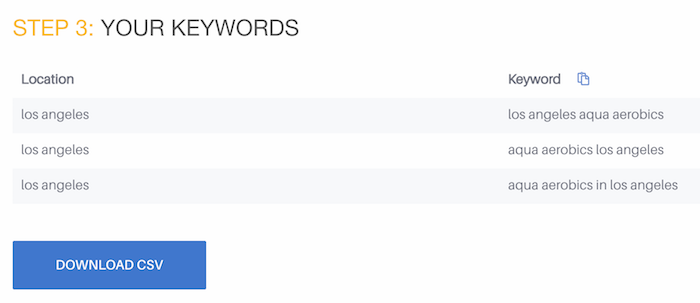 Bulkkeywords