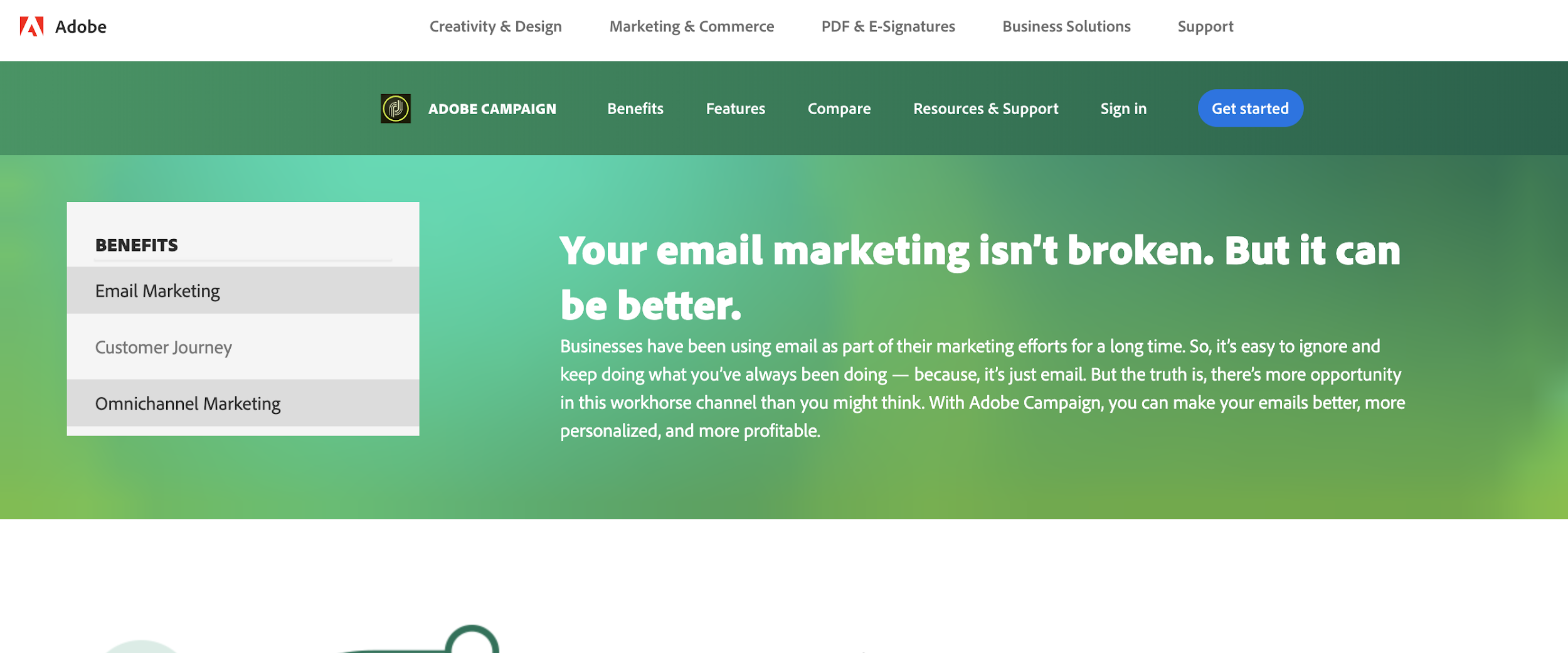 Adobe Campaign como exemplo de ferramenta de email marketing